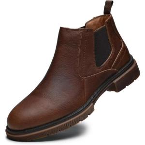 image:imageArkbird Chelsea Boots for Men Genuine Leather Oxford Casual and Formal Ankle Dress BootBrown802