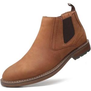 image:imageArkbird Chelsea Boots for Men Genuine Leather Oxford Casual and Formal Ankle Dress BootKhaki