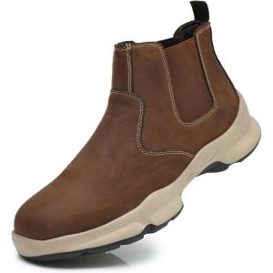 image:imageArkbird Mens Chukka Boots Genuine Leather Ankle Boot for Men Classic Casual Oxford Style FootwearCoffee715