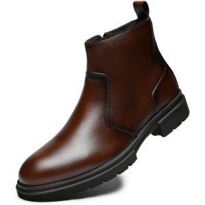 image:imageArkbird Mens Chukka Boots Genuine Leather Ankle Boot for Men Classic Casual Oxford Style FootwearDark Brown011