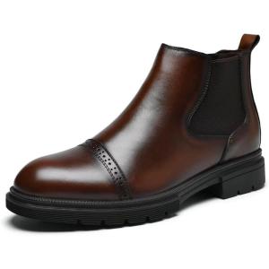 image:imageArkbird Mens Chukka Boots Genuine Leather Ankle Boot for Men Classic Casual Oxford Style FootwearDark Brown033
