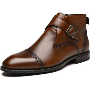 image:imageArkbird Mens Chukka Boots Genuine Leather Ankle Boot for Men Classic Casual Oxford Style FootwearDark Brown088