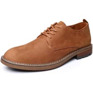 image:imageMens Dress Shoes Lace Up Plain Toe Leather OxfordBrown
