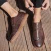 image:imageMens Oxford Sneakers Casual Dressy Shoes for Men Wingtip Brogue Oxfords Leather Shoe Coffee Size 115