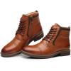 image:imageArkbird Dress Boots Stylish and Comfort Leather Oxfords Chelsea Ankle Boot with ZipperBrown806