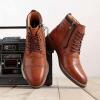 image:imageArkbird Dress Boots Stylish and Comfort Leather Oxfords Chelsea Ankle Boot with ZipperBrown806