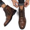 image:imageArkbird Dress Boots Stylish and Comfort Leather Oxfords Chelsea Ankle Boot with ZipperBrownembossed806