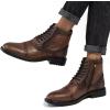 image:imageArkbird Dress Boots Stylish and Comfort Leather Oxfords Chelsea Ankle Boot with ZipperBrownembossed806