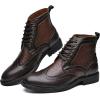 image:imageArkbird Dress Boots Stylish and Comfort Leather Oxfords Chelsea Ankle Boot with ZipperCoffee999