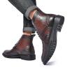 image:imageArkbird Dress Boots Stylish and Comfort Leather Oxfords Chelsea Ankle Boot with ZipperCoffee999