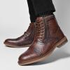 image:imageArkbird Dress Boots Stylish and Comfort Leather Oxfords Chelsea Ankle Boot with ZipperCoffeeembossed806