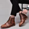 image:imageArkbird Dress Boots Stylish and Comfort Leather Oxfords Chelsea Ankle Boot with ZipperHpbrown806