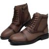 image:imageArkbird Dress Boots Stylish and Comfort Leather Oxfords Chelsea Ankle Boot with ZipperKhaki806