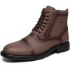image:imageArkbird Dress Boots Stylish and Comfort Leather Oxfords Chelsea Ankle Boot with ZipperKhaki806