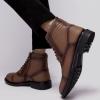 image:imageArkbird Dress Boots Stylish and Comfort Leather Oxfords Chelsea Ankle Boot with ZipperKhaki806