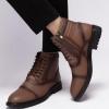 image:imageArkbird Dress Boots Stylish and Comfort Leather Oxfords Chelsea Ankle Boot with ZipperKhaki806