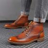 image:imageArkbird Dress Boots Stylish and Comfort Leather Oxfords Chelsea Ankle Boot with ZipperReddish Brown555