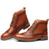 image:imageArkbird Dress Boots Stylish and Comfort Leather Oxfords Chelsea Ankle Boot with ZipperReddish Brown555