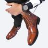 image:imageArkbird Dress Boots Stylish and Comfort Leather Oxfords Chelsea Ankle Boot with ZipperReddish Brown806