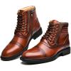 image:imageArkbird Dress Boots Stylish and Comfort Leather Oxfords Chelsea Ankle Boot with ZipperReddish Brown806
