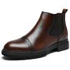 image:imageArkbird Mens Chukka Boots Stylish and Comfort Leather Chukka Ankle Boots DarkBrown 10