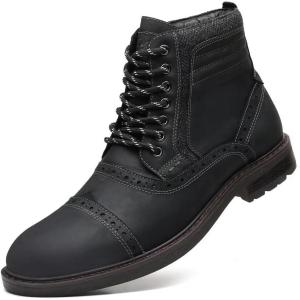 image:imageArkbird Dress Boots Stylish and Comfort Leather Oxfords Chelsea Ankle Boot with ZipperBlack806