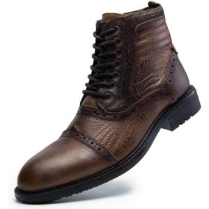 image:imageArkbird Dress Boots Stylish and Comfort Leather Oxfords Chelsea Ankle Boot with ZipperBrownembossed806