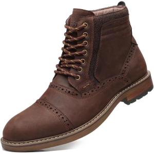 image:imageArkbird Dress Boots Stylish and Comfort Leather Oxfords Chelsea Ankle Boot with ZipperCoffee806