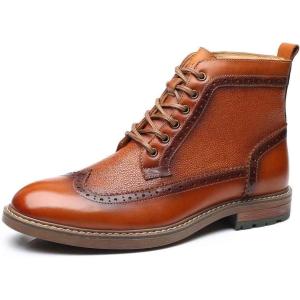 image:imageArkbird Dress Boots Stylish and Comfort Leather Oxfords Chelsea Ankle Boot with ZipperReddish Brown555