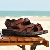 image:imageArkbird Mens Sandals Closed Toe Leather Fisherman Outdoor Hiking Sport Shoes SummerBrown221