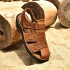 image:imageArkbird Mens Sandals Closed Toe Leather Fisherman Outdoor Hiking Sport Shoes SummerBrown80