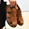 image:imageArkbird Mens Sandals Closed Toe Leather Fisherman Outdoor Hiking Sport Shoes SummerBrown80