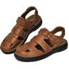 image:imageArkbird Mens Sandals Closed Toe Leather Fisherman Outdoor Hiking Sport Shoes SummerBrown81