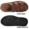 image:imageArkbird Mens Sandals Closed Toe Leather Fisherman Outdoor Hiking Sport Shoes SummerChbrown81