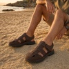 image:imageArkbird Mens Sandals Closed Toe Leather Fisherman Outdoor Hiking Sport Shoes SummerChcoffee81