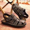 image:imageArkbird Mens Sandals Closed Toe Leather Fisherman Outdoor Hiking Sport Shoes SummerCoffee83