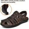 image:imageArkbird Mens Sandals Closed Toe Leather Fisherman Outdoor Hiking Sport Shoes SummerCoffee83