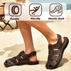 image:imageArkbird Mens Sandals Closed Toe Leather Fisherman Outdoor Hiking Sport Shoes SummerCoffee83