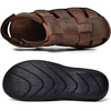 image:imageArkbird Mens Sandals Closed Toe Leather Fisherman Outdoor Hiking Sport Shoes SummerCoffee85