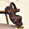 image:imageArkbird Mens Sandals Closed Toe Leather Fisherman Outdoor Hiking Sport Shoes SummerCoffee90
