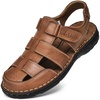 image:imageArkbird Mens Sandals Closed Toe Leather Fisherman Outdoor Hiking Sport Shoes SummerBrown81