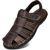 image:imageArkbird Mens Sandals Closed Toe Leather Fisherman Outdoor Hiking Sport Shoes SummerCoffee83