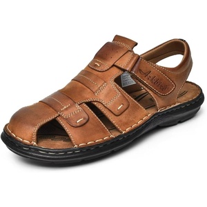 image:imageArkbird Mens Sandals Closed Toe Leather Fisherman Outdoor Hiking Sport Shoes SummerBrown80