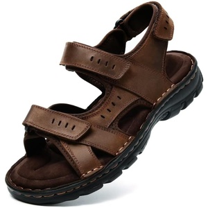 image:imageArkbird Mens Sandals Closed Toe Leather Fisherman Outdoor Hiking Sport Shoes SummerCoffee90
