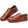 image:imageArkbird Casual Sneakers Breathable LaceUp Leather Walking Shoes Comfortable Fashion Sneakers for Men Daily WorkBrown103