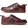 image:imageArkbird Casual Sneakers Breathable LaceUp Leather Walking Shoes Comfortable Fashion Sneakers for Men Daily WorkBrown1111