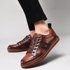 image:imageArkbird Casual Sneakers Breathable LaceUp Leather Walking Shoes Comfortable Fashion Sneakers for Men Daily WorkBrown1111