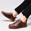 image:imageArkbird Casual Sneakers Breathable LaceUp Leather Walking Shoes Comfortable Fashion Sneakers for Men Daily WorkBrown1111