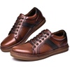 image:imageArkbird Casual Sneakers Breathable LaceUp Leather Walking Shoes Comfortable Fashion Sneakers for Men Daily WorkBrown172