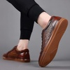 image:imageArkbird Casual Sneakers Breathable LaceUp Leather Walking Shoes Comfortable Fashion Sneakers for Men Daily WorkCoffeeemboss103